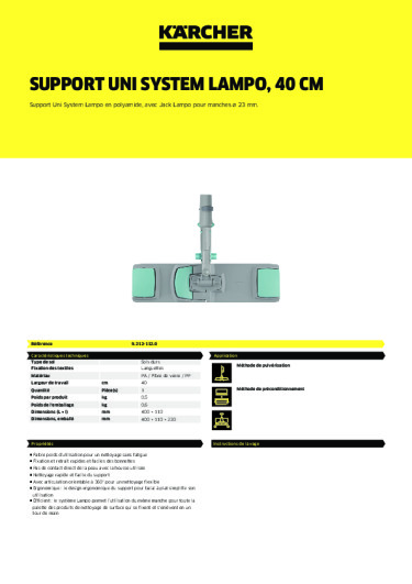 Informations sur le produit