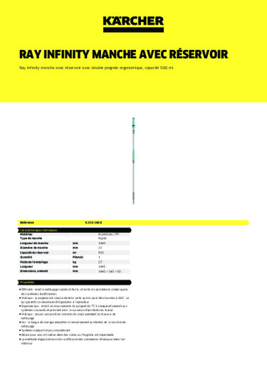 Informations sur le produit