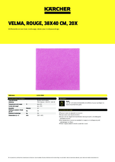 Informations sur le produit