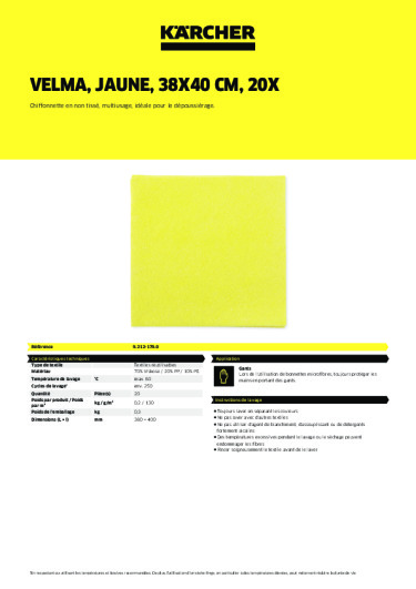 Informations sur le produit