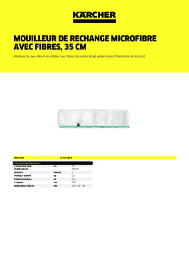 Informations sur le produit