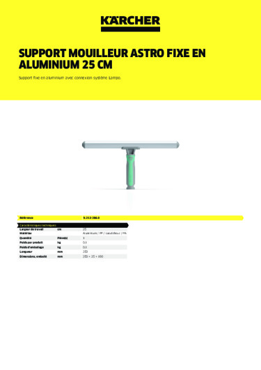 Informations sur le produit