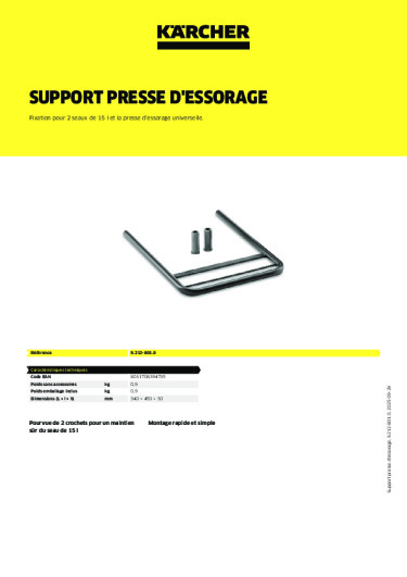 Informations sur le produit