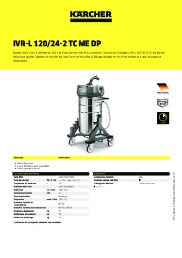 Informations sur le produit