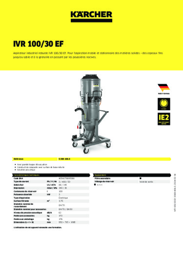 Informations sur le produit