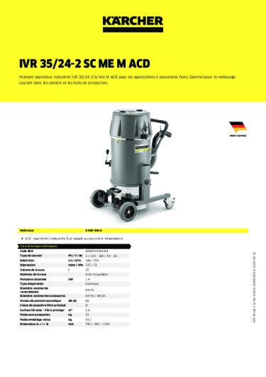 Informations sur le produit