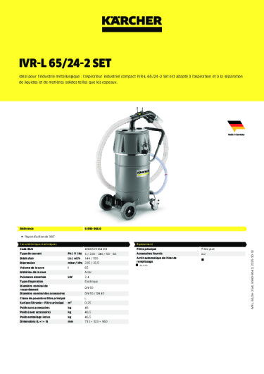 Informations sur le produit