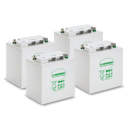 Jeu de batteries, 24 V, 170 Ah, Sans maintenance
