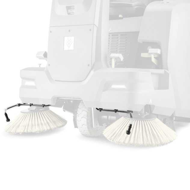 Système de pulvérisation d'eau pour brosses latérales