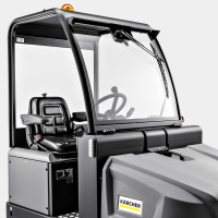 Cabine de protection du conducteur avec pare-brise et essuie-glace - d'usine