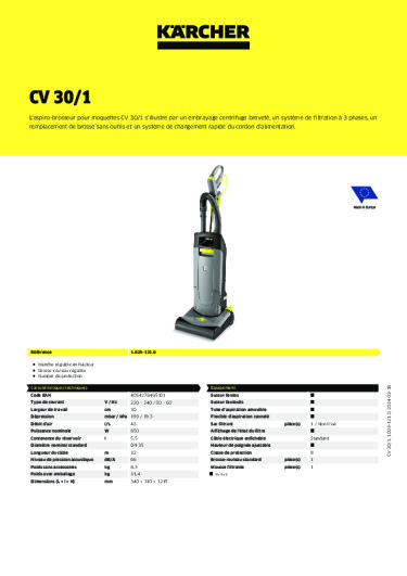 Informations sur le produit