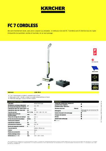 Informations sur le produit