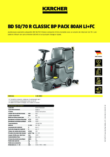 Informations sur le produit