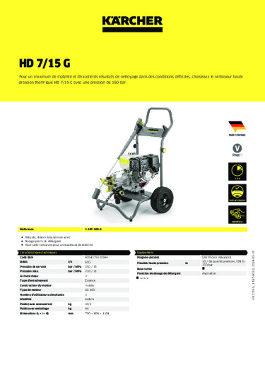 Informations sur le produit