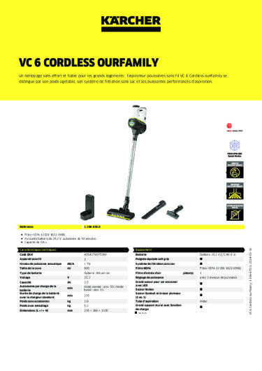 Informations sur le produit