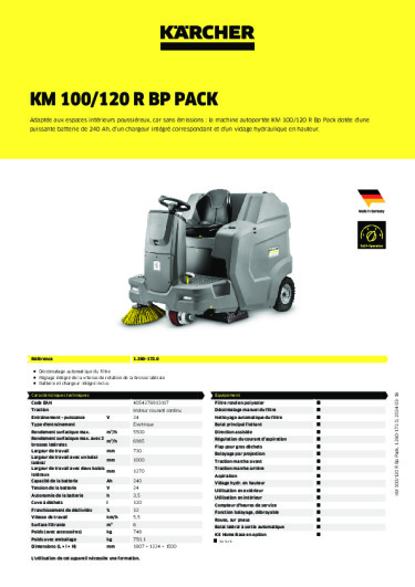 Informations sur le produit