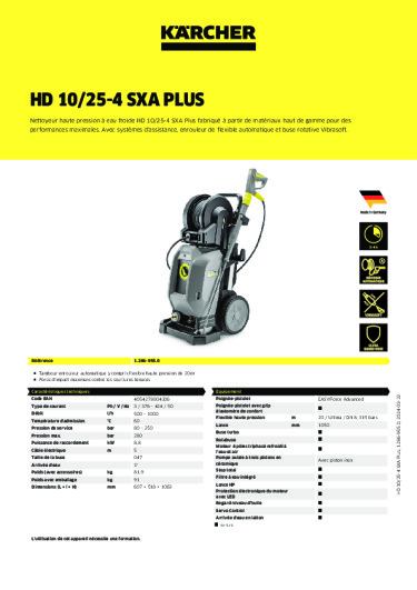 Informations sur le produit