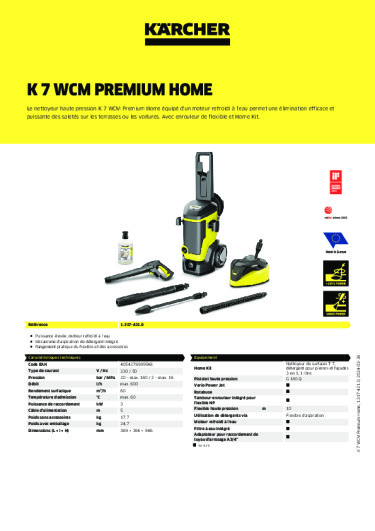 Informations sur le produit