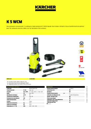 Informations sur le produit