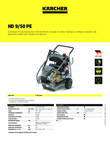 Informations sur le produit