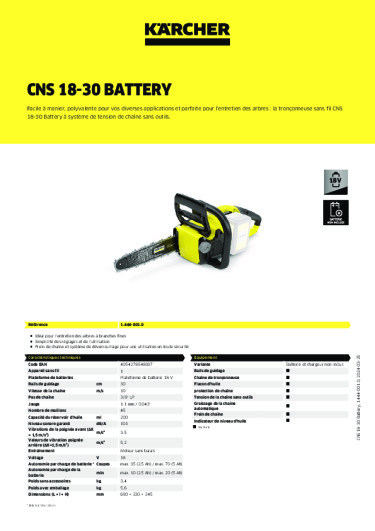 Informations sur le produit