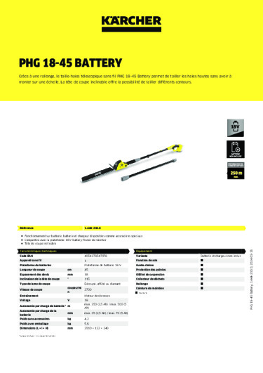 Informations sur le produit