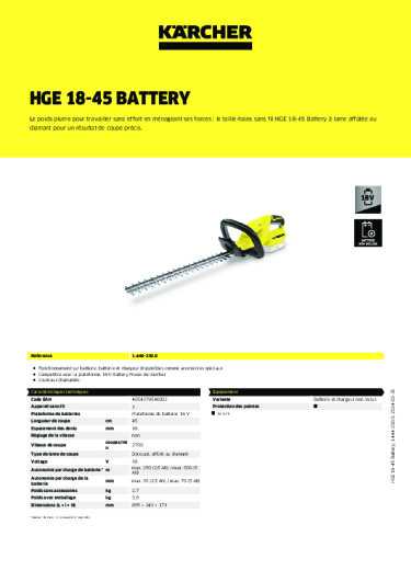 Informations sur le produit