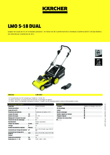 Informations sur le produit