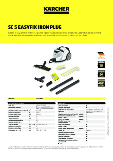 Informations sur le produit