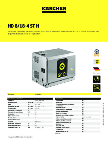 Informations sur le produit