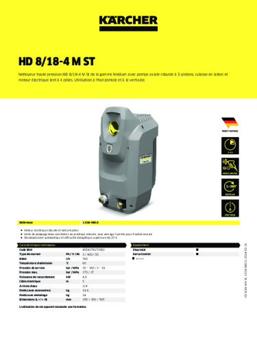 Informations sur le produit