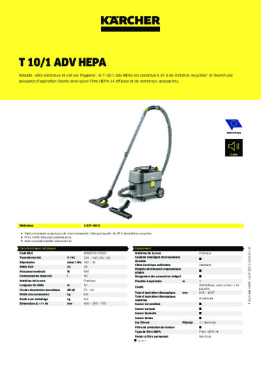 Informations sur le produit