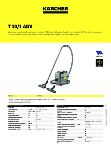 Informations sur le produit