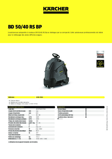 Informations sur le produit