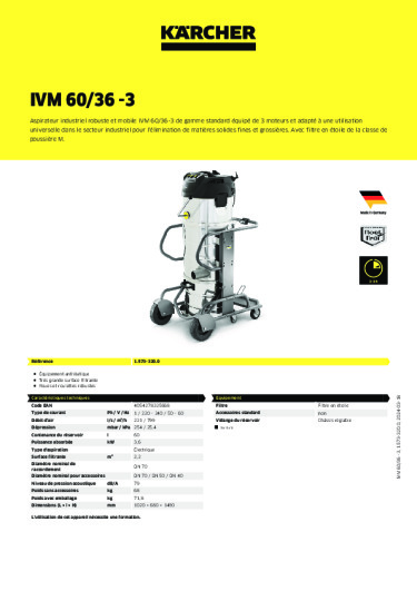 Informations sur le produit