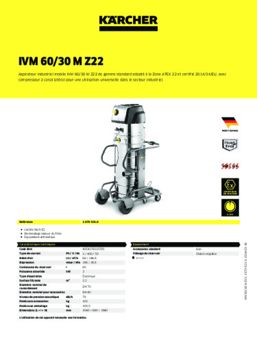 Informations sur le produit