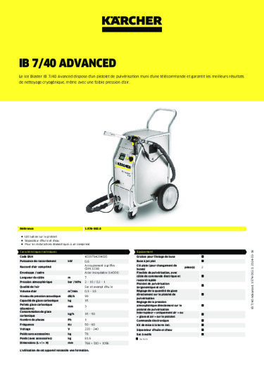 Informations sur le produit