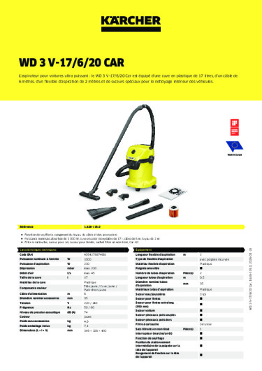 Informations sur le produit