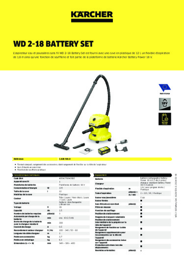 Informations sur le produit