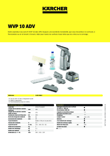 Informations sur le produit