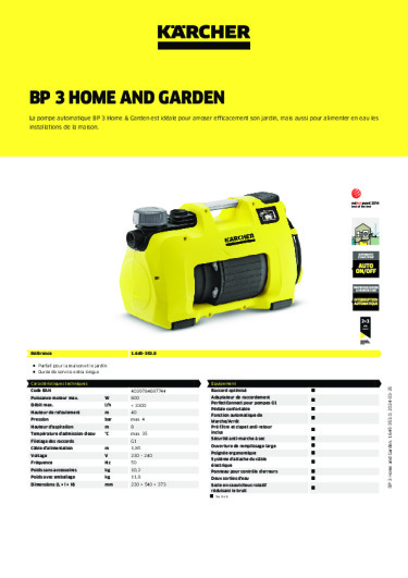 Informations sur le produit