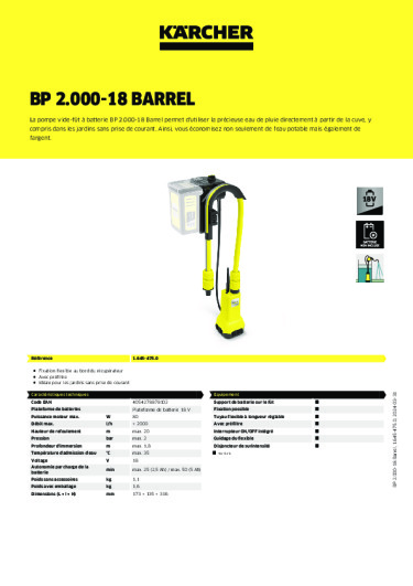 Informations sur le produit