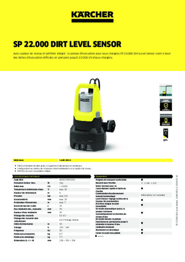 Informations sur le produit