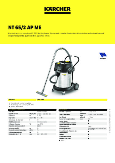 Informations sur le produit