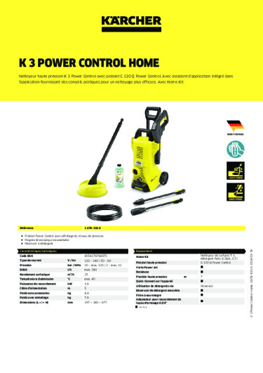 Informations sur le produit