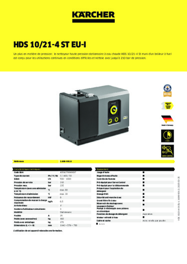 Informations sur le produit