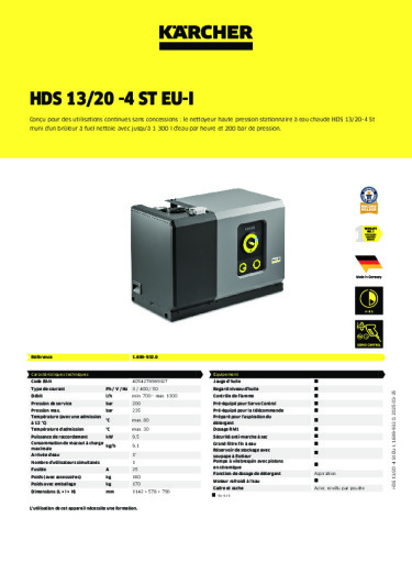 Informations sur le produit