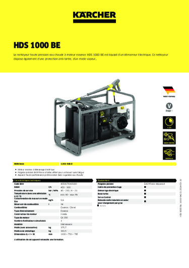 Informations sur le produit