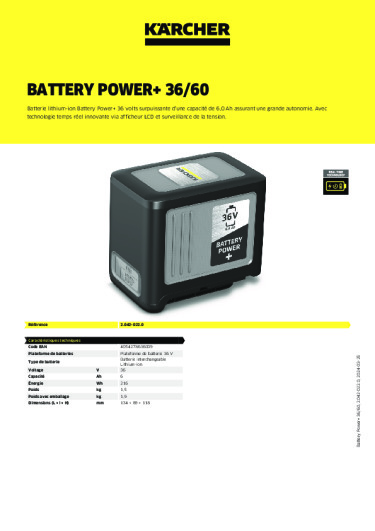 Informations sur le produit