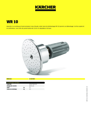 Informations sur le produit